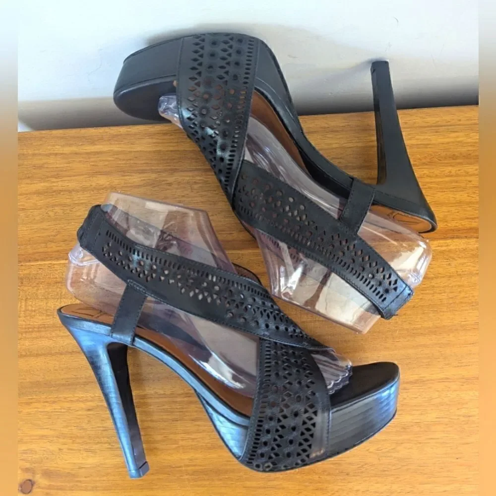 Diane Von Furstenberg Whimsigoth Dark Academia Witchy Feminine Heels 8 ½